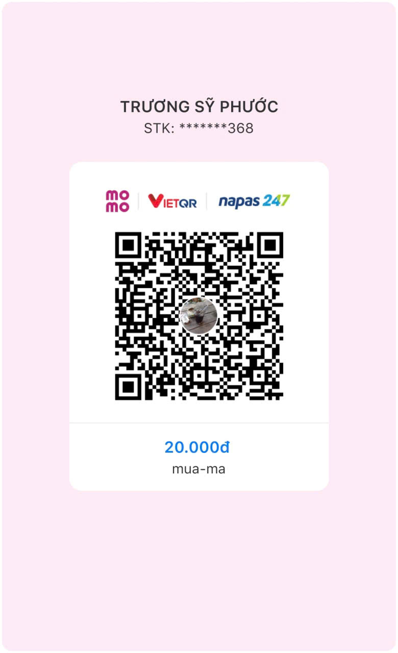 Quét MoMo chuyển 20.000đ mua mã